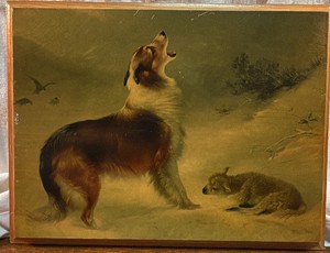 Found framed print by Walter Hunt