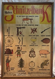 German American Schnitzelbank Poster