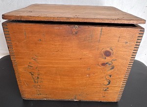Vintage Wooden Storage Box