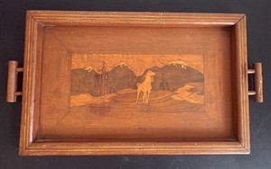 Vintage Wooden Serving Tray