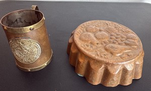 Vintage Copper Mug and Mold