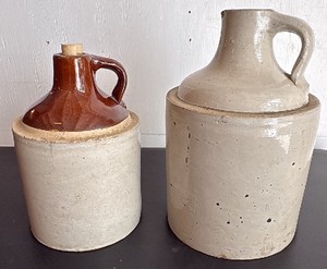 Two Whiskey Jugs
