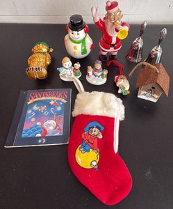 A Collection of Christmas Ornaments both Vintage and Newer