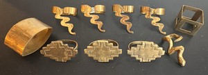 Eclectic Collection of Brass Napkin Rings