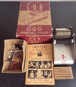 Swiftset Cub Printing Press