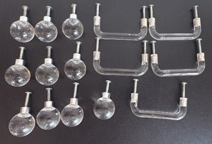 Clear Acrylic Round Knobs and U-Shaped Drawer Pulls