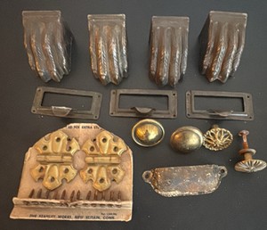 Collection of Vintage Brass Hardware