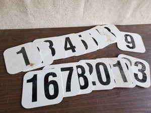 Nice Lot of never hung Highway Numbers - Heavy Metal