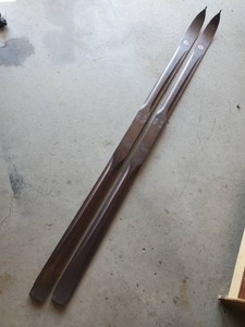 Antique R.H. Macys Co. Wooden Skis c. 1920s
