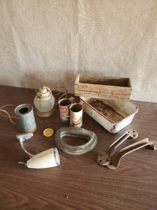 Fun Collection of Vintage - Land o Lakes Cheese Box, Lamp n More