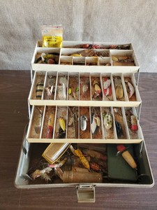 Tackle Box full of Vintage Fishing Lures - Some really cool ones