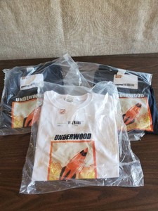 3 Never warn Underwood Rockets T-shirts 1 Lrg & 2 Mediums