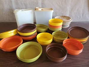 Complete Lot of Vintage Tupperware Bowls, Covers, Storage