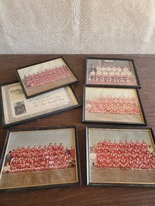Late 1960s Framed Football Team Photos