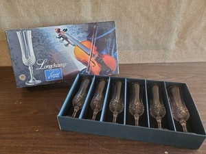 Authentic Longchamp Lead Crystal Glasses - New in Box