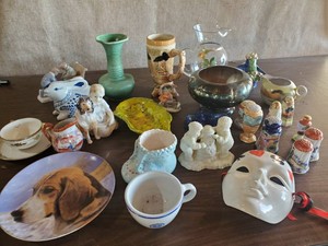 Large Lot of Vintage Figurines, Ceramics, and More