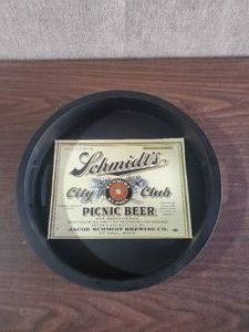 Schmidts city Club Picnic Beer Label Tray