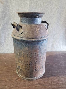 Vintage Milk Can With Writing Crookston