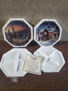 2 Terry Redlin Plates Never hung Sunday Morning & Housecall