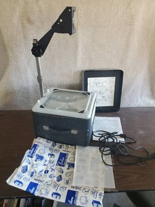 Porta Scribe Overhead Projector with paperwork and instructions