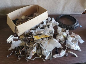 LARGE Lot of Various Drawer Pulls and other various hardware