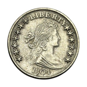 1804 Draped Bust Silver Dollar COPY in Presentation Holder w Card  Tribute to Americas Most Famous Dollar