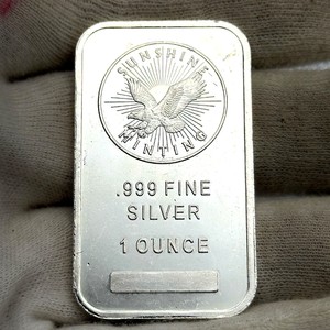 Sunshine Minting Eagle 1 Troy Oz .999 Fine Silver Bar