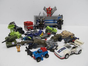 Large Group of Vintage 80s Transformers  GoBots Action Figures