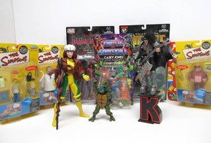 Group of Assorted Action Figures including Simpsons