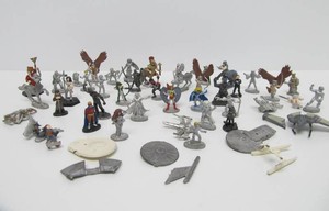 Lot of Vintage Miniature Pewter Figures Sci-Fi etc