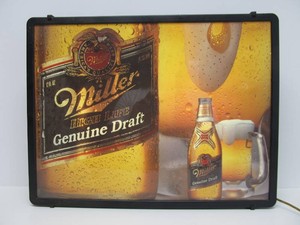 Working MGD Lighted Beer Sign
