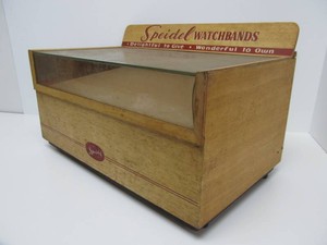 Neat Old 1950s SPEIDEL Watchbands Advertising Store Display Case