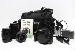 CANON Model EOS Rebel XT 350D Digital Camera wCase Lenses &amp Accessories
