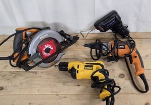 Group of Good Power Tools - Dewalt &amp Ridgid