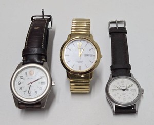 Estate Lot of 3 Mens Watches - Timex, Swiss Army &amp Eddie Bauer