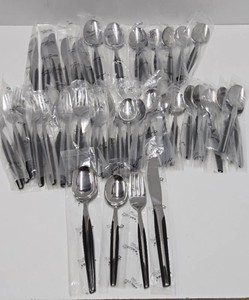 LARGE Set of NOS Unused Mid Century Eldan Flatware