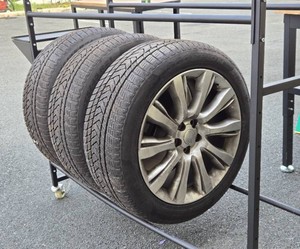 Rolling Tire Storage Rack w3 Tires