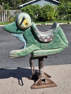 Awesome Vintage Saddle Mates Aluminum Ride-On Playground Frog