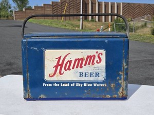 Vintage HAMMS Beer Advertising Cooler