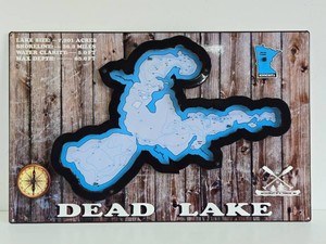Very Cool 3D DEAD LAKE Wall Display - Metalcrafts by K - Perham, MN