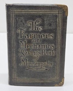 Antique Farmers &amp Mechanics Bank of Minneapolis Coin Bank