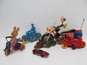 Great Lot of Old Vintage Motorcycle Toys &amp Hot Wheels Redline