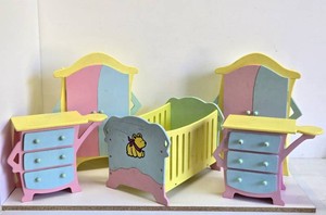 Lot of Vintage TOLLY TOTS Doll Furniture