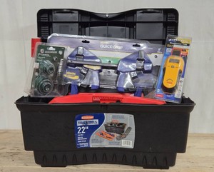 Nice Rubbermaid Tool Box wNew etc tools