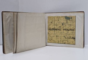 Large Antique Minnesota Plat Book w Many Town Maps
