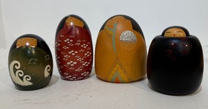 Nice Collection of Vintage Wood Japanese Kokeshi Dolls #2