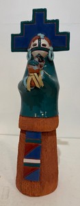 Excellent Large 14 Signed Native American Pottery Figure by Esta Bain