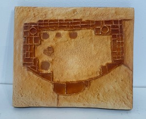 Vintage PUEBLO ALTO Southwestern Art Pottery Tile  Plaque