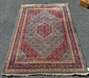 Large Vintage Hand Woven Oriental Area Rug&nbsp