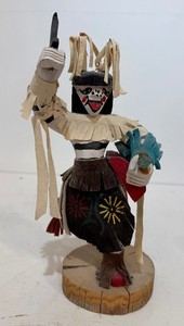 Vintage Native American Kachina Clown Figure